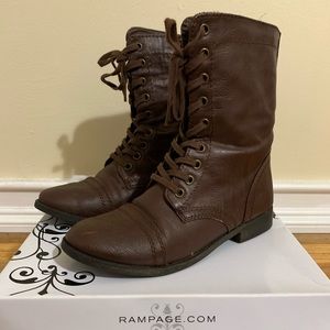Rampage Brown Combat Boots